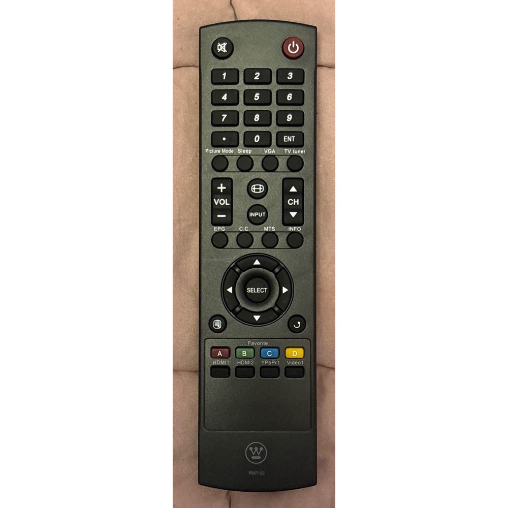 NEW Westinghouse TV Remote Control‎ Replacement Black Tested